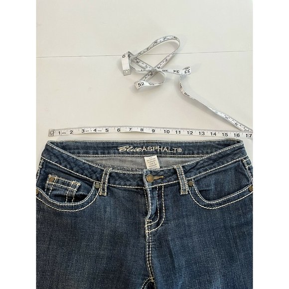 Blue Asphalt, Memphis Low Rise, Women’s Denim Blue Jeans, Size 9 Juniors - Picture 5 of 10